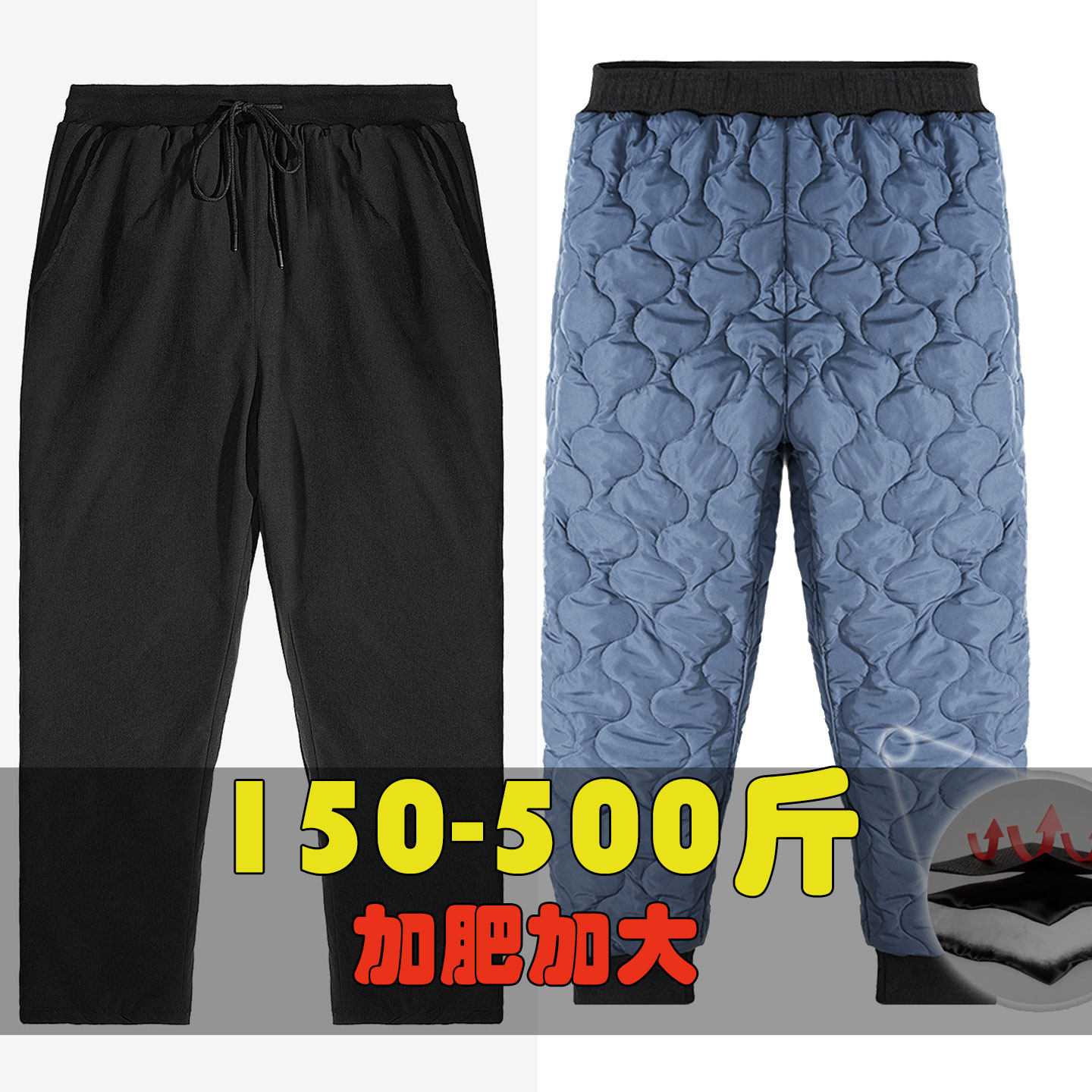 东北休闲棉裤外穿加肥长裤防寒裤