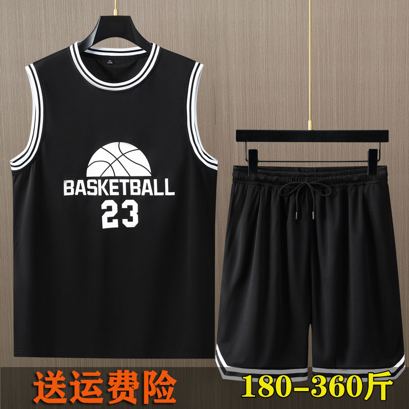 篮球服特大码宽松夏季套头速干