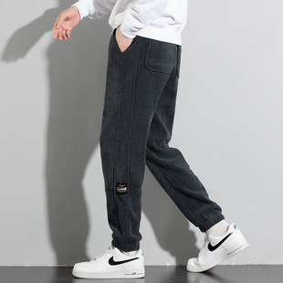 裤子男生2026春季新款潮牌宽松束脚运动卫裤男士靓仔百搭休闲长裤