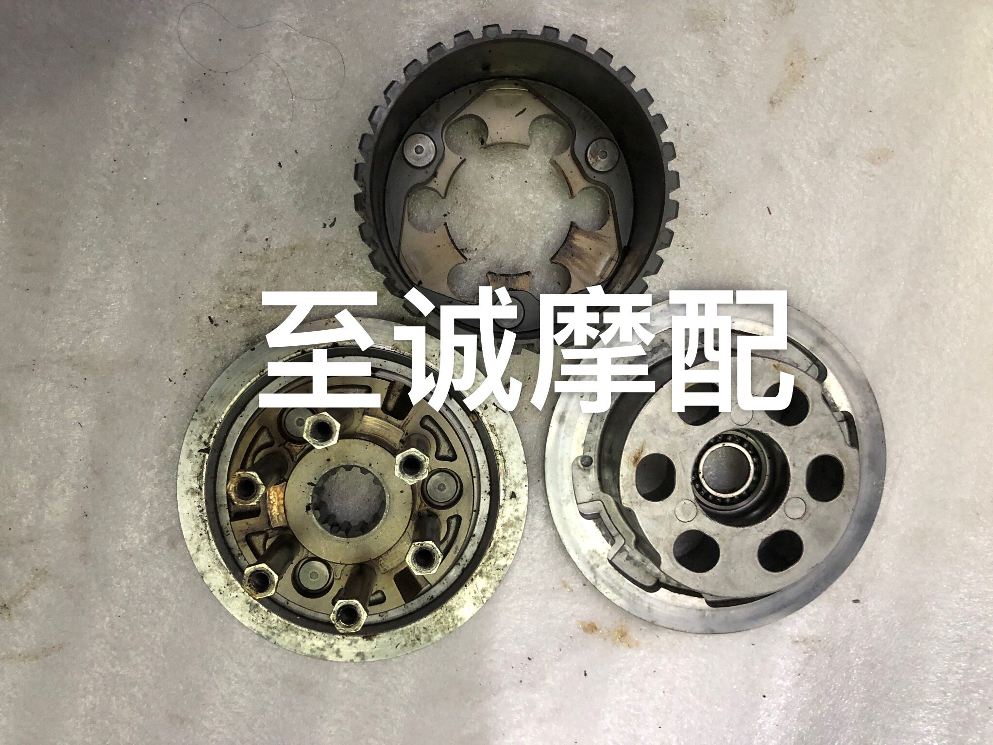 拆车原装川崎ZX10R 08-09-10-11-12-13-14离合器大小鼓总成离合片