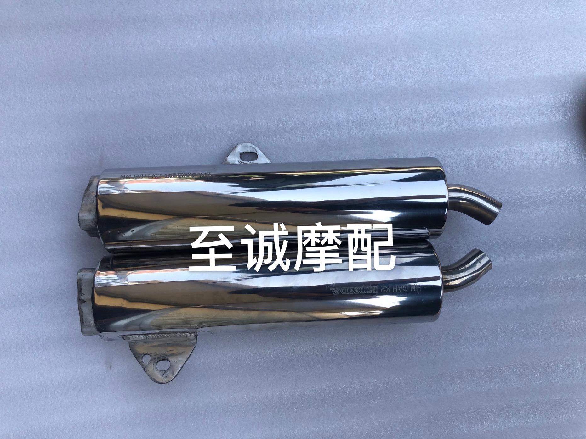 摩托车排气雅马哈 NSR250 TZR125排气尾端消音器后段排气管