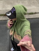 自主平替版 卫衣 短针织毛衣男女同款 Kiko kostadinov连帽拉链开衫