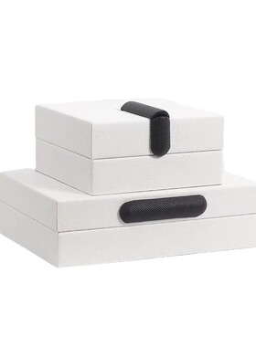 轻奢收纳盒首饰盒处样板房衣帽间卧室饰品盒木质盒子陈列组合摆件