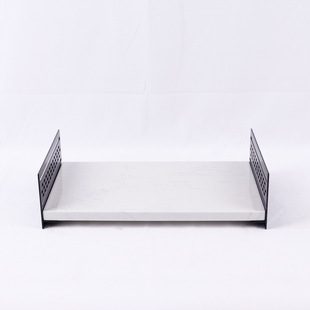 新中式金属轻奢大理石托盘摆件长方形饰品洗手台展示盘置物平盘子