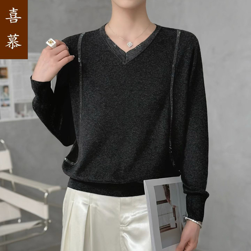 妈妈春装针织打底小衫新款