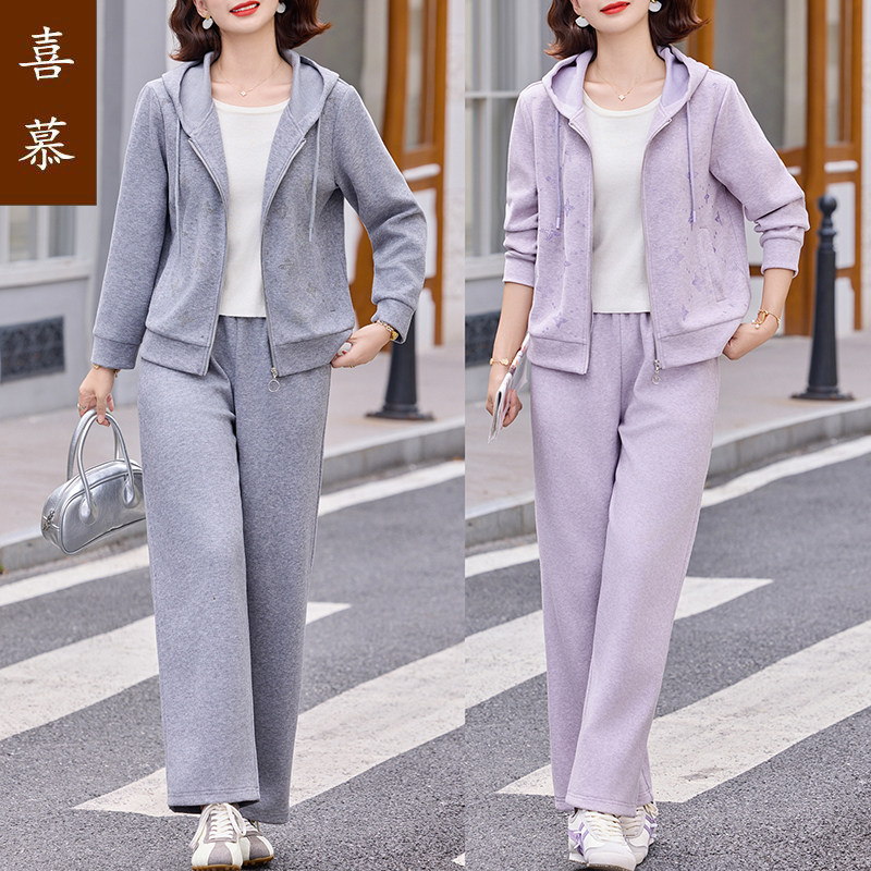 喜慕2026春秋妈妈运动两件套