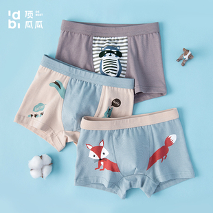 顶呱呱儿童内裤男平角裤中大童短裤纯棉青少年宝宝初中生男童内裤