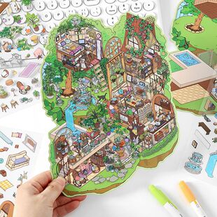 Infeel.Me我的小屋第五弹 立体造景贴纸解压玩具义乌墨言文化用品