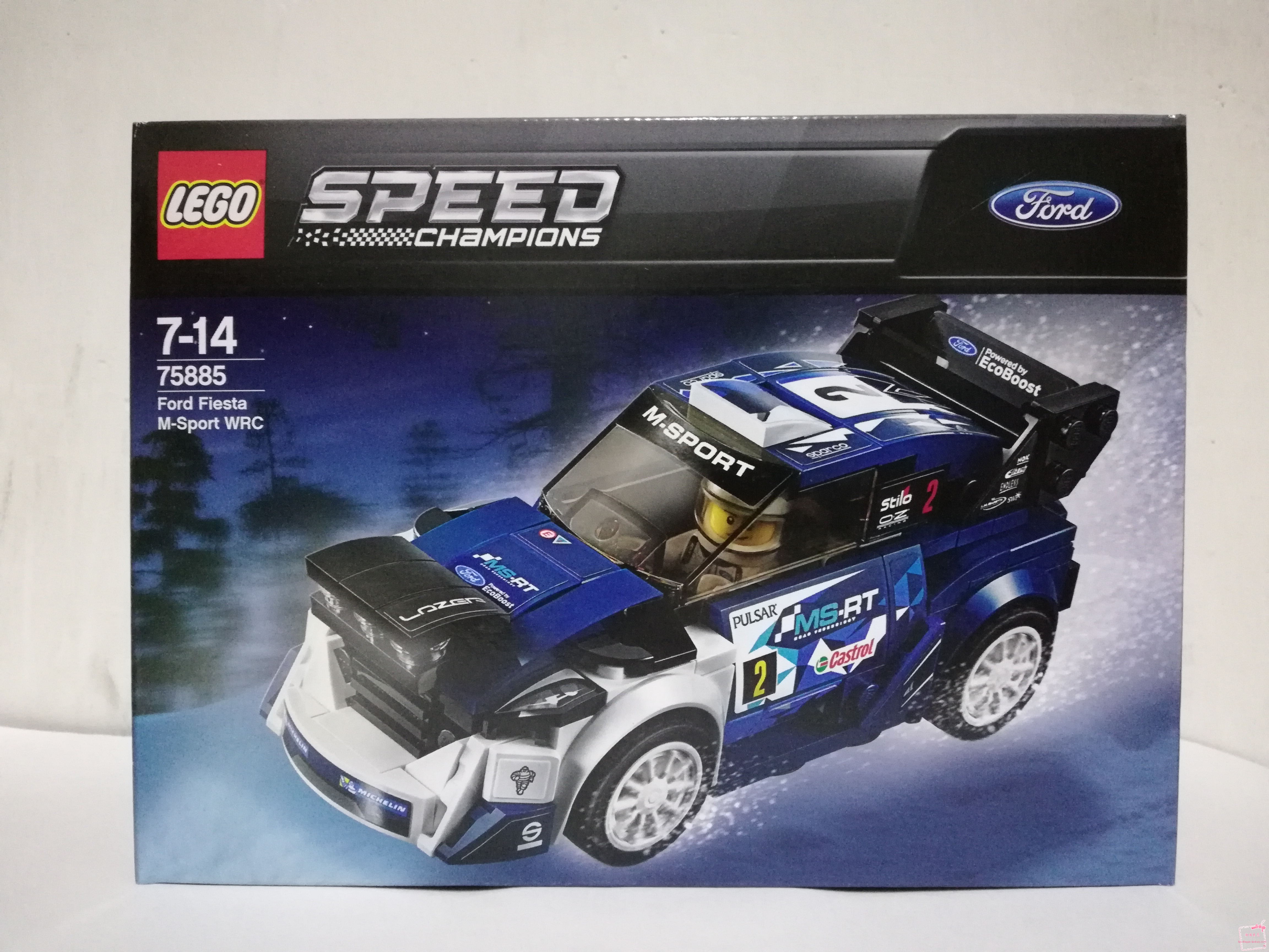2018新品正品乐高lego75885超级赛车福特嘉年华wrc m-sport拉力赛
