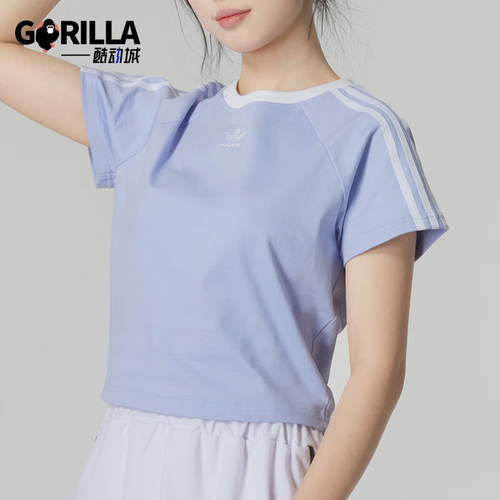 阿迪达斯女士经典运动休闲T恤