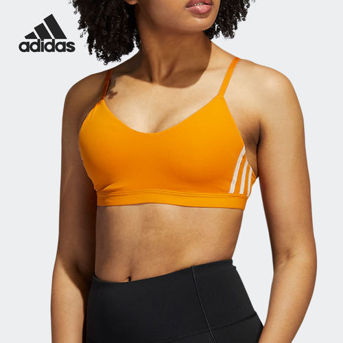 Adidas/阿迪达斯正品AM 3S BRA低强度运动内衣女子健身文胸GU7061