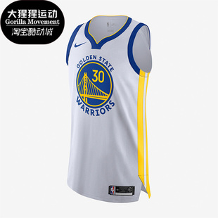 100 Nike 耐克正品 金州勇士队库里30号男子球员版 球衣AV4921