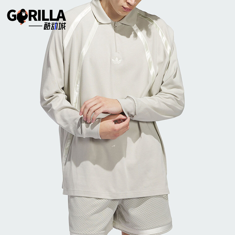 阿迪达斯男女长袖POLO衫