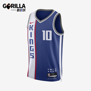 Nike/耐克正品萨克拉门托国王队男士夏季时尚球衣DX8518-401