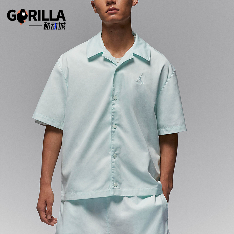 Nike/耐克男士翻领休闲短袖衬衫