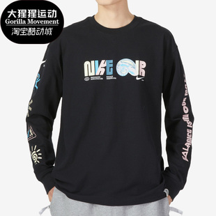 男子休闲圆领运动长袖 Nike 耐克正品 春季 010 T恤DZ2860