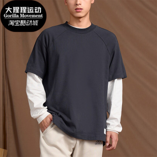 运动休闲宽松短袖 Adidas 情侣款 新款 T恤IS7490 阿迪达斯正品