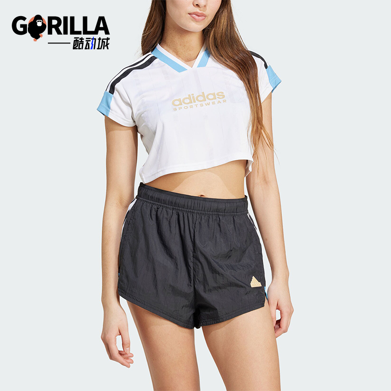 阿迪达斯女士运动休闲短袖