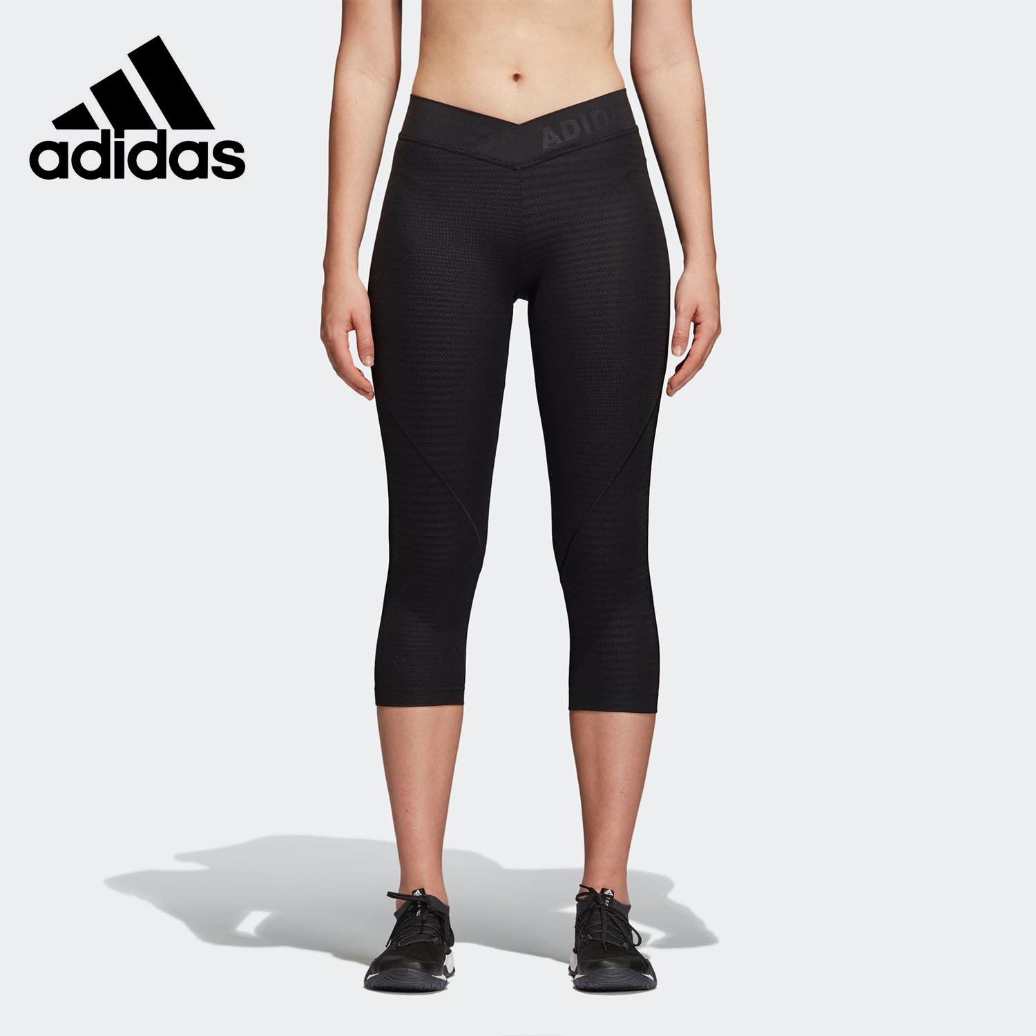 Adidas/阿迪达斯正品夏季新款健身跑步运动紧身七分裤 CF6552