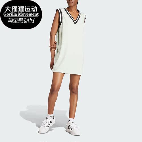 阿迪达斯正品女子休闲连衣裙