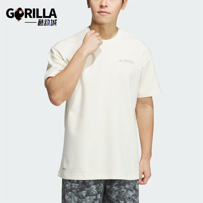 Adidas阿迪达斯男士户外运动短袖