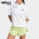 POLO衫 Adidas 女士简约印花运动短袖 新款 IA3160 阿迪达斯正品
