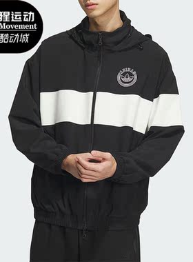 Adidas/阿迪达斯正品三叶草男子经典运动连帽夹克外套IU4793
