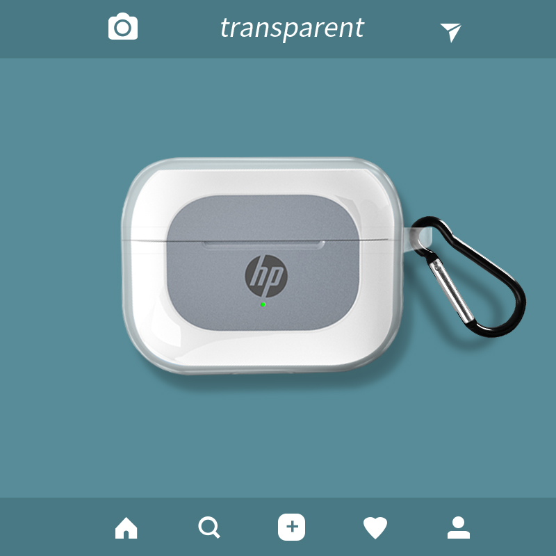 适用惠普H10D耳机套蓝牙耳机H10D AirPods透明硅胶防摔保护壳简约