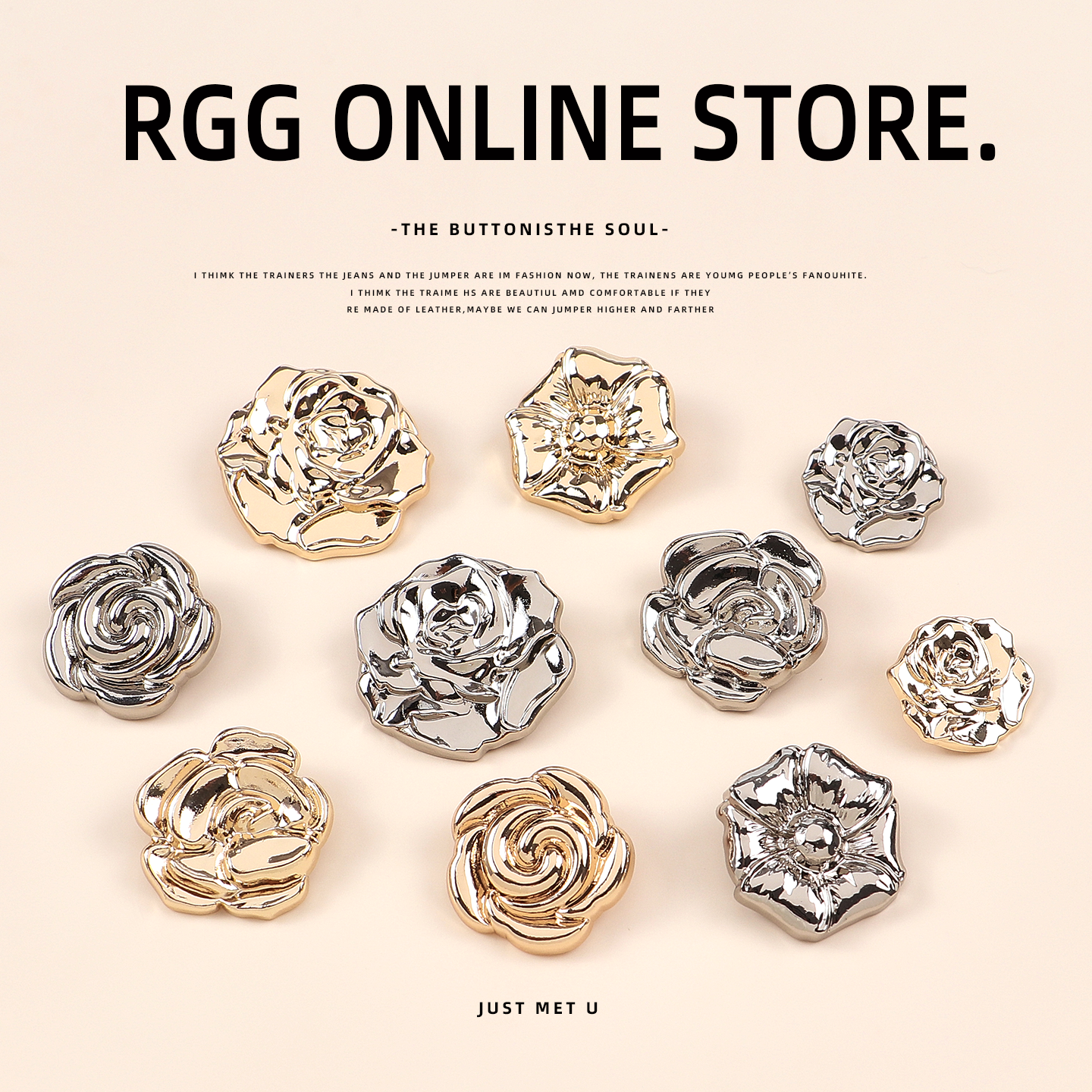 复古与现代碰撞的花型金属纽扣异形不规则肌理女装大衣外套大扣子,居家布艺,纽扣,淘宝优惠券,粉丝福利购,淘宝优惠卷