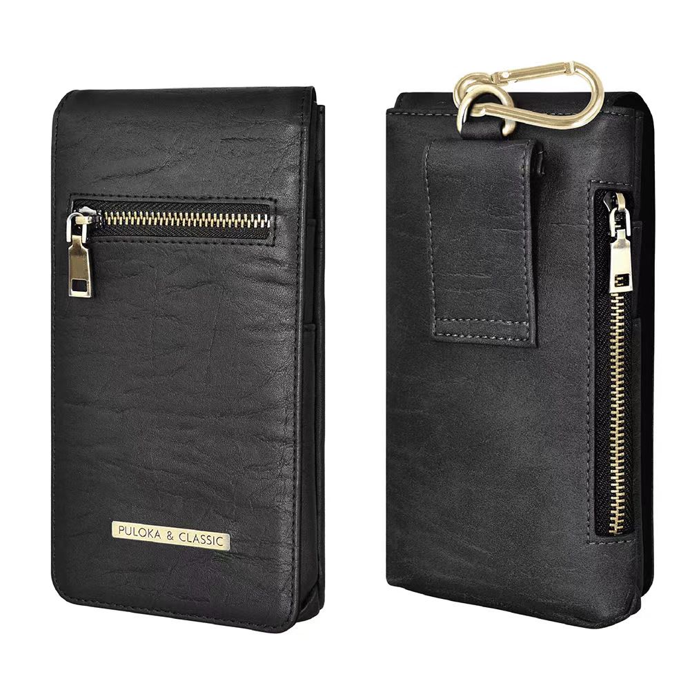 小米fold4壳mixfold3腰包适用fold2Pro穿皮带拉链vivoXfold3挂腰袋护套3Pro隔层真皮夹插卡皮套男多功能+