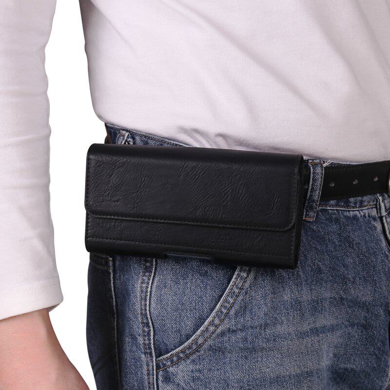 苹果16/15/14包13男士腰包适用iPhone16Promax跨腰间挂腰包华为Mate70横款60Pro穿皮带皮套套男包工地包