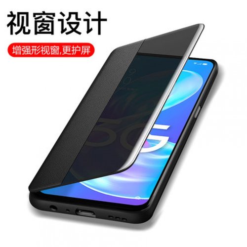 适用OPPOA5PRO壳皮套OPPOA5/A3翻盖侧视窗皮夹OPPO真皮保护套A5外壳新款防摔软壳硅胶全包男女oppo A3PRO