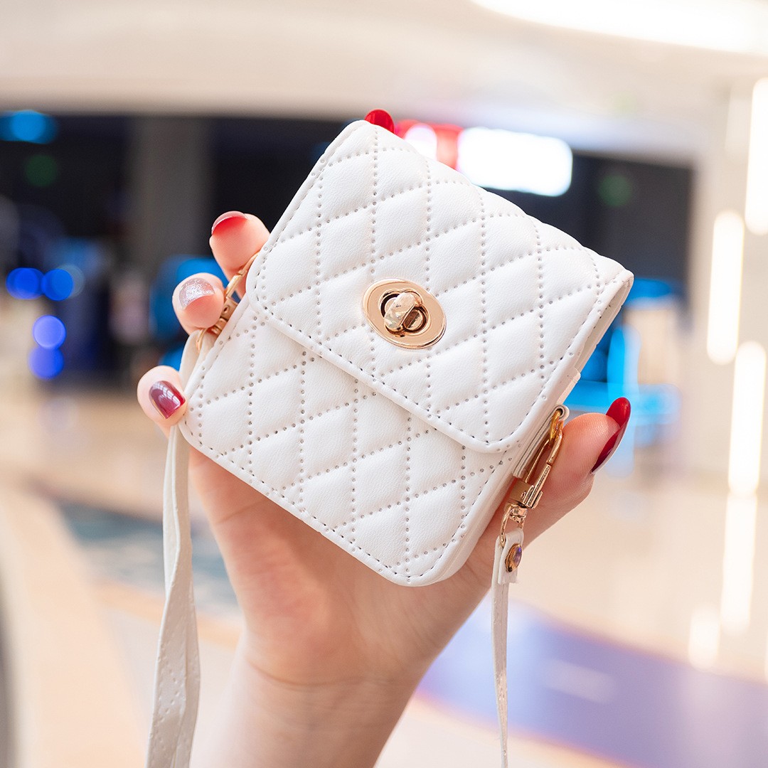 适用华为flip皮夹折叠屏挎包novaflip小香风翻盖套荣耀magicVflip挎包P50pocket2/S皮套迷你皮套斜背真皮女款