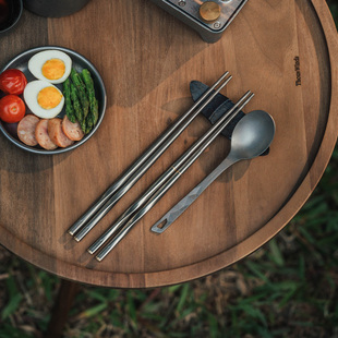 thous winds千风钛折叠筷户外野餐便携防滑防霉家用纯钛筷子餐具