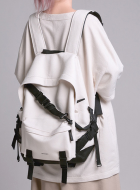 YONAIGA+原创大容量ins潮酷男通勤旅行背包电脑包学生双肩包包女