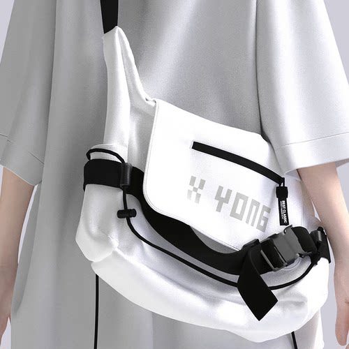 YONAIGA日系ins工装机能斜挎包