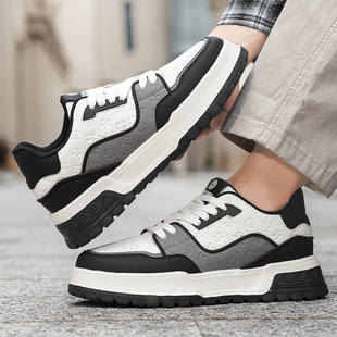 男休闲板鞋透气运动鞋高级感2025新款秋季潮牌男鞋子百搭青年潮鞋