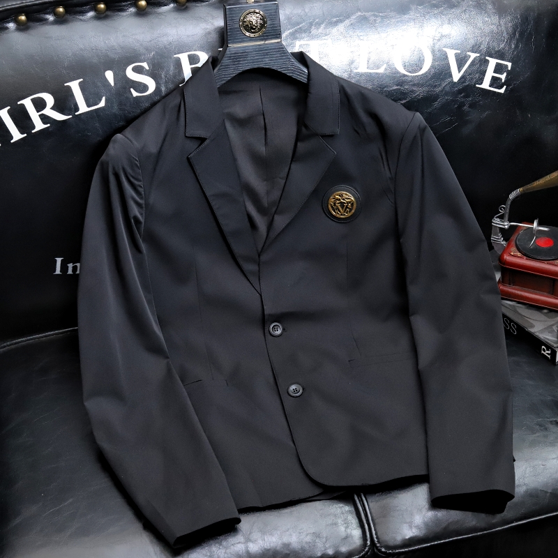 高端设计师春秋薄款西装外套男2025新款秋装单西便服休闲百搭西服