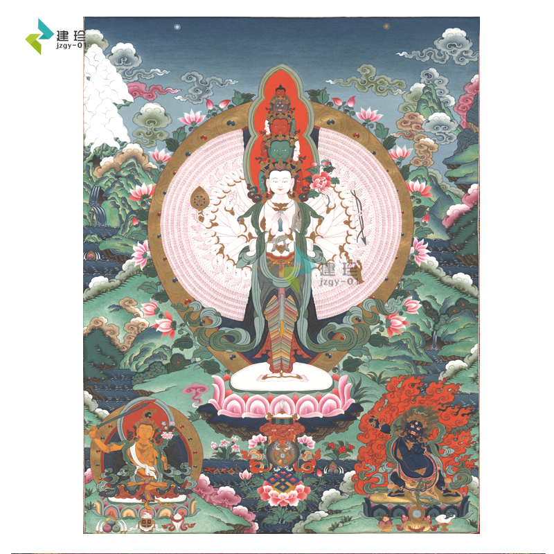 diy千手观音景泰蓝掐丝工艺画