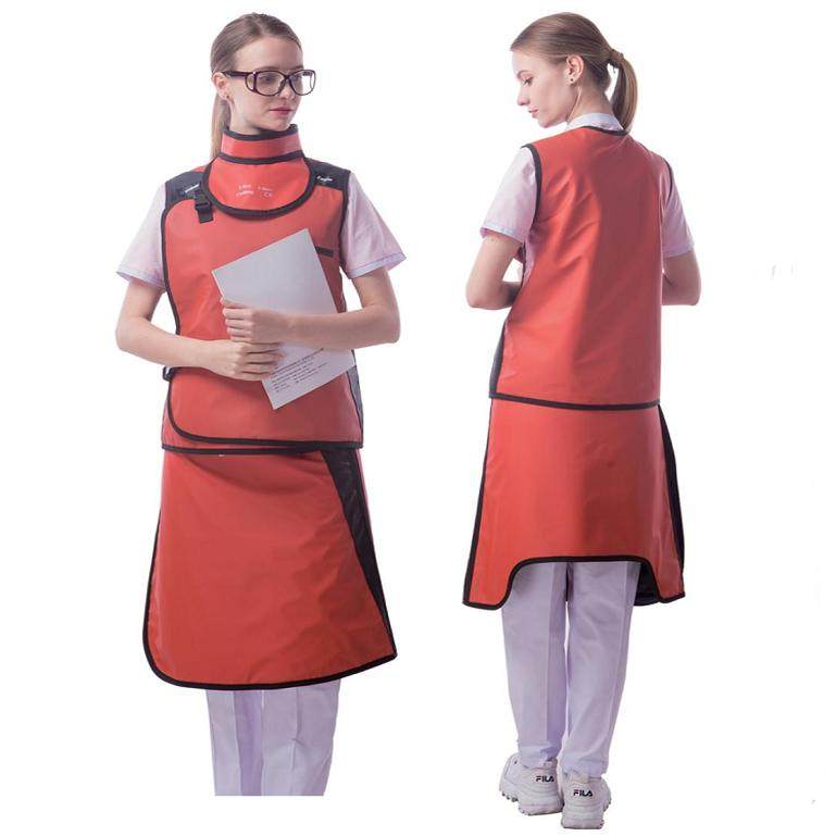 双鹰英国进口无铅PDW06铅防护裙/X射线防护服/分体式防CT辐射铅衣