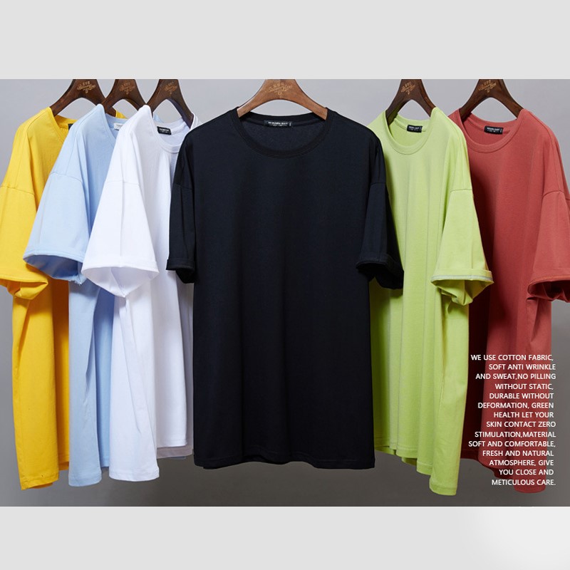 特体超大男士半截宽松短袖