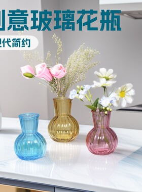 现代简约玻璃花瓶创意花瓶