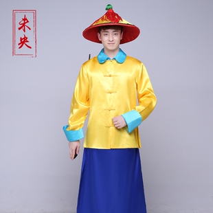 [出租]清朝官兵服御前侍卫中式婚礼轿夫服太监服侍卫官兵服御林军