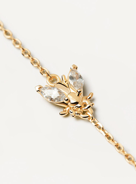 PDPAOLA女纯银欧美蜜蜂手链礼物