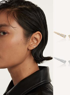 PD欧美丢了一只耳环高级感单只耳饰酷耳钉女925银镀18k金闺蜜礼物