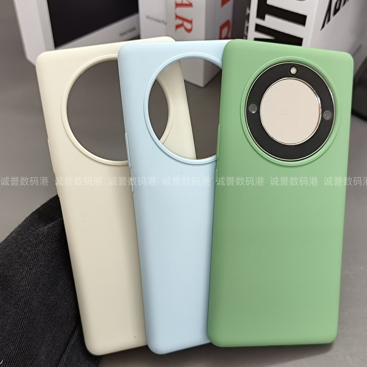 ins风真液态硅胶耐脏不发黄适用荣耀x40亲肤手感x50gt手机