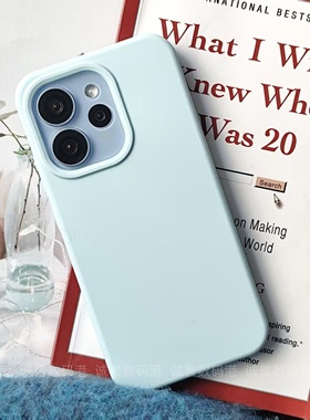 适用vivos50手机壳液态硅胶质感全包s50Promini高颜值简约奶油蓝色S50保护套防摔耐磨男女新款