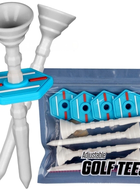 高尔夫球钉 Golf Tee 限位球TEEx4 六边形 调节胶件 高尔夫球座