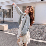 【现货】下摆抽绳休闲蛋白皮皮衣9820-P155-K248，女装皮衣，浙宝189