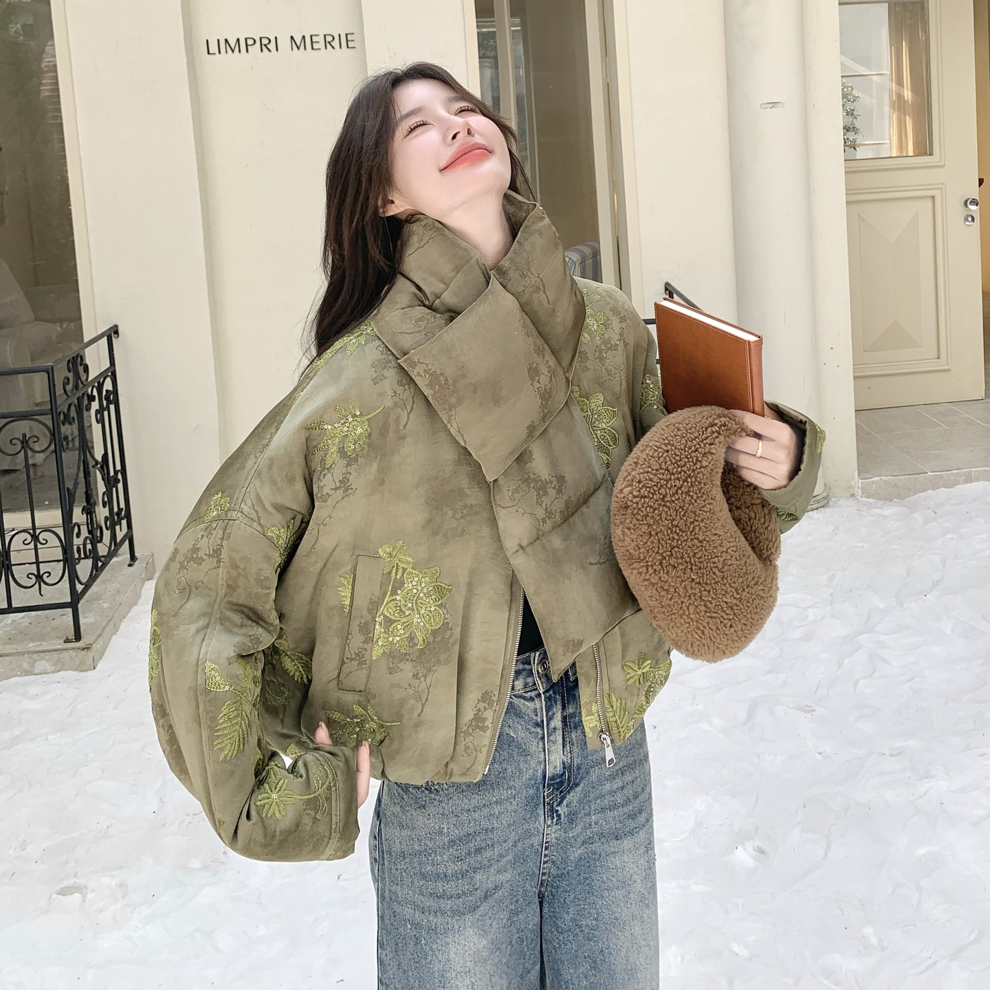 【现货】新中重工刺绣棉服889-P215-K345，女装棉衣/棉服，浙宝189